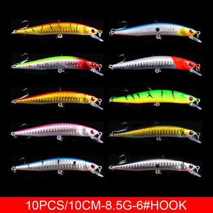 Fishing Lures Minnow Lures Mix Colors  Lure Bait Fishing Gear