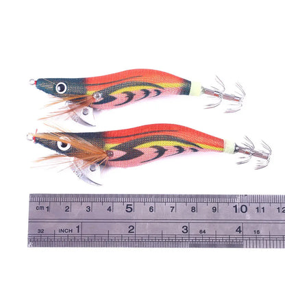 Artificial Hard Bait Luminous Squid Jig Sea Fishing Lure   Shrimp Cuttlefish Squid Rig