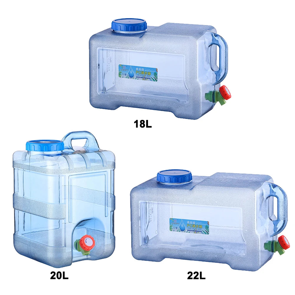 Water Storage Bucket Food Grade Car Water Buckets Large-Capacity with Faucet Outdoor
