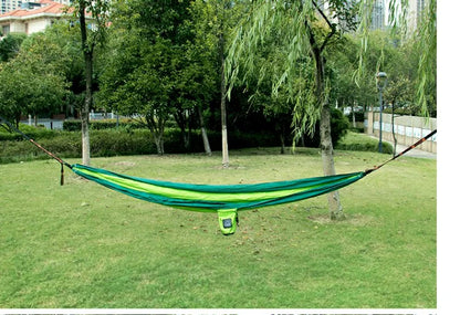 Portable Nylon Parachute Fabric Single and Double Size Outdoor Camping Hiking Garden Hammock