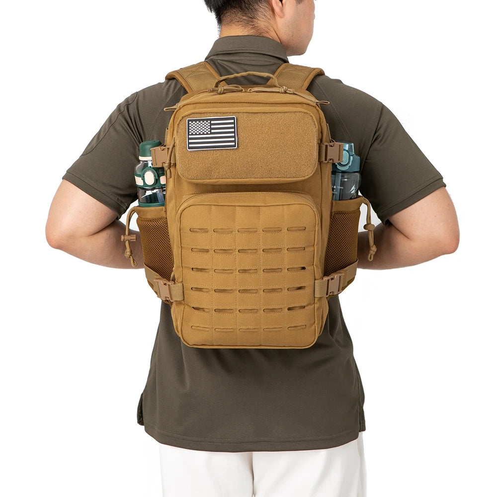 Tactical Backpacks for Men Survival Laser Cut    Hunting  with Dual Cup Holders