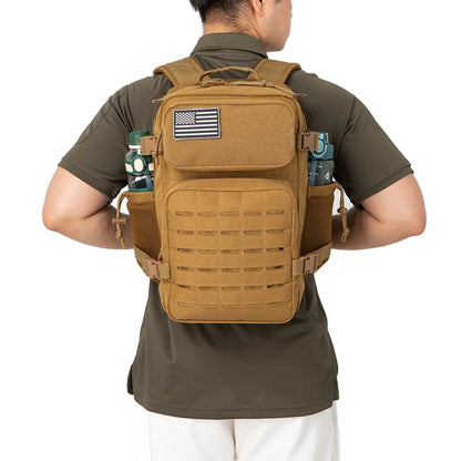 Tactical Backpacks for Men Survival Laser Cut    Hunting  with Dual Cup Holders