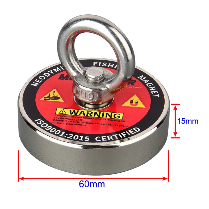 Lifting Magnet Set  Rope Permanent Pot Magnet  Outdoor Funny Tools Fishing