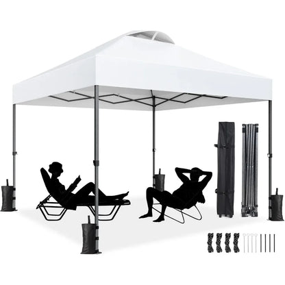 10x10ft 1-Person Setup Pop Up Canopy Tent