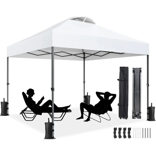 10x10ft 1-Person Setup Pop Up Canopy Tent
