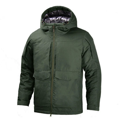 Hiking Tactical Jacket Men Winter Heating Jackets Windproof   Warm Hooded Coat  Windbreaker Hunting Camping Coats