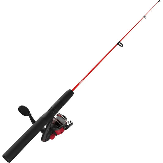 Zebco Dock Demon Spinning Reel or Spincast Reel and Fishing Rod Combo, 30-Inch Durable Fiberglass Rod, QuickSet Anti-Reverse Fis