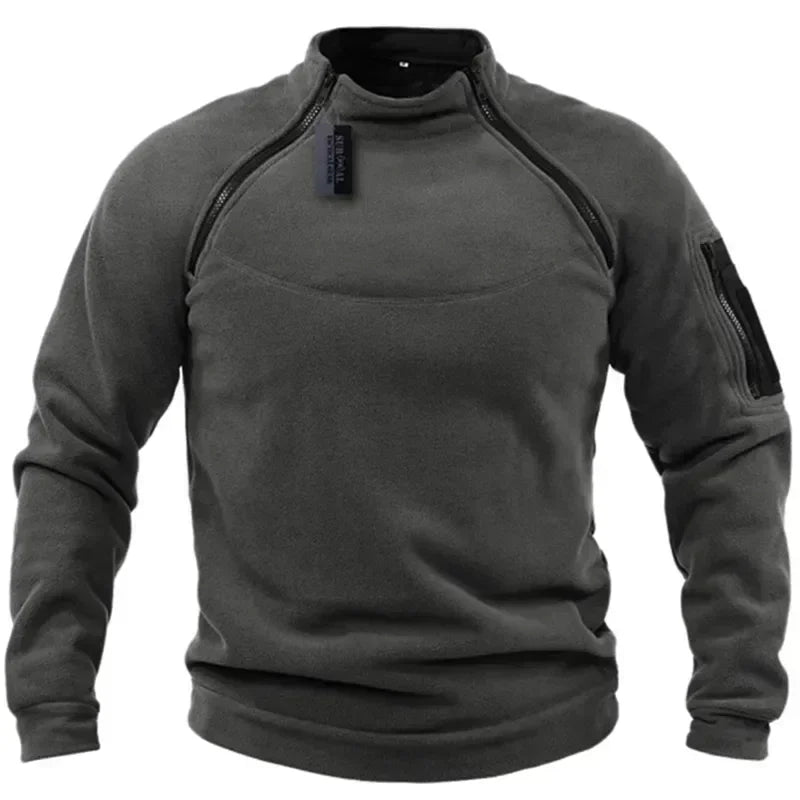 Outdoor Polar Fleece Jacket Hunting Clothes Warm Zipper Pullover Man Windproof Coat