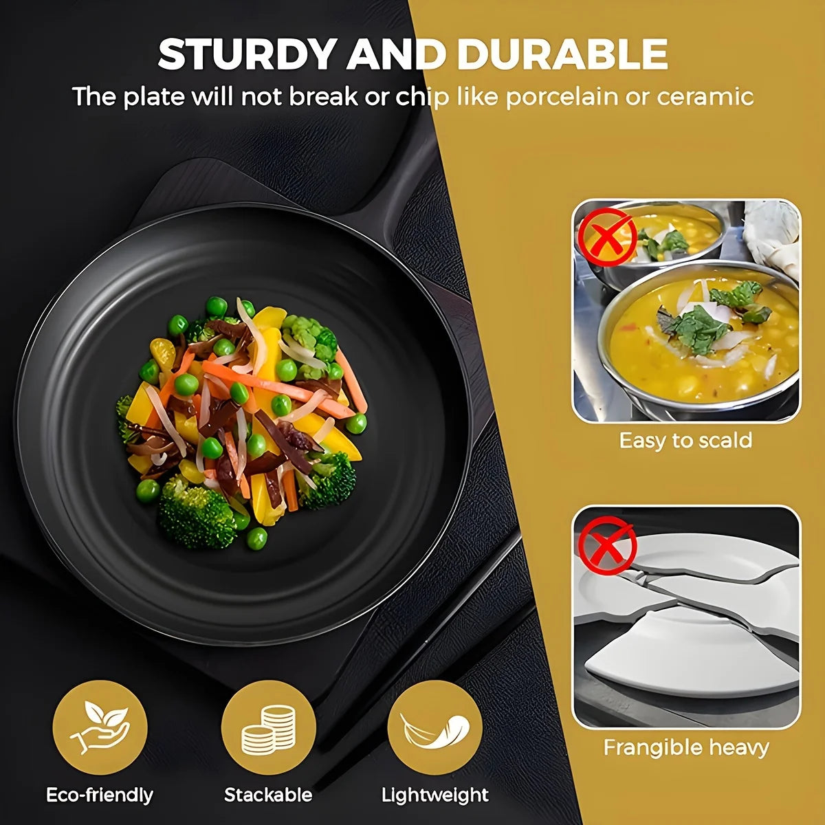 16/32pcs Tableware Set, Include Plates, Bowls Cups For Home Family Day Camping