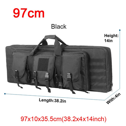32 38 42 48 inch   Double Rifle Case Airsoft Gun Case Backpack Hunting