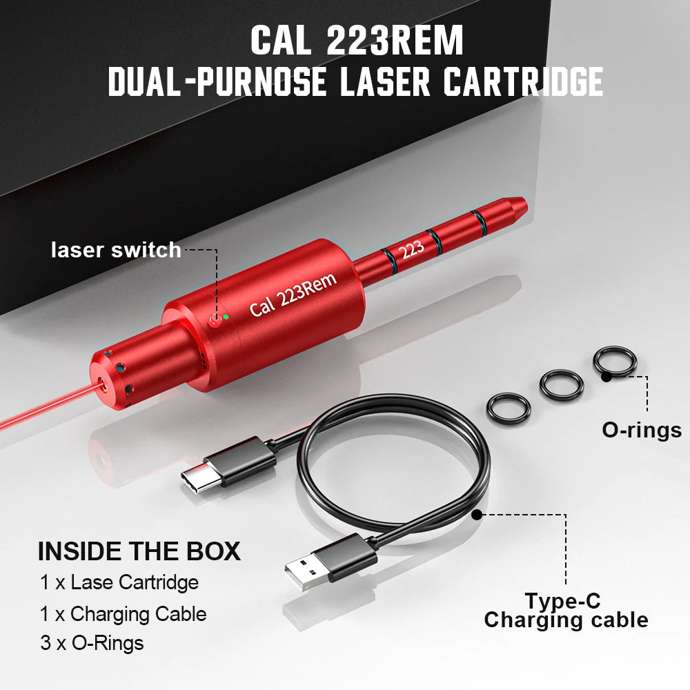 223REM red green light trainer, dual-purpose for training and calibration
