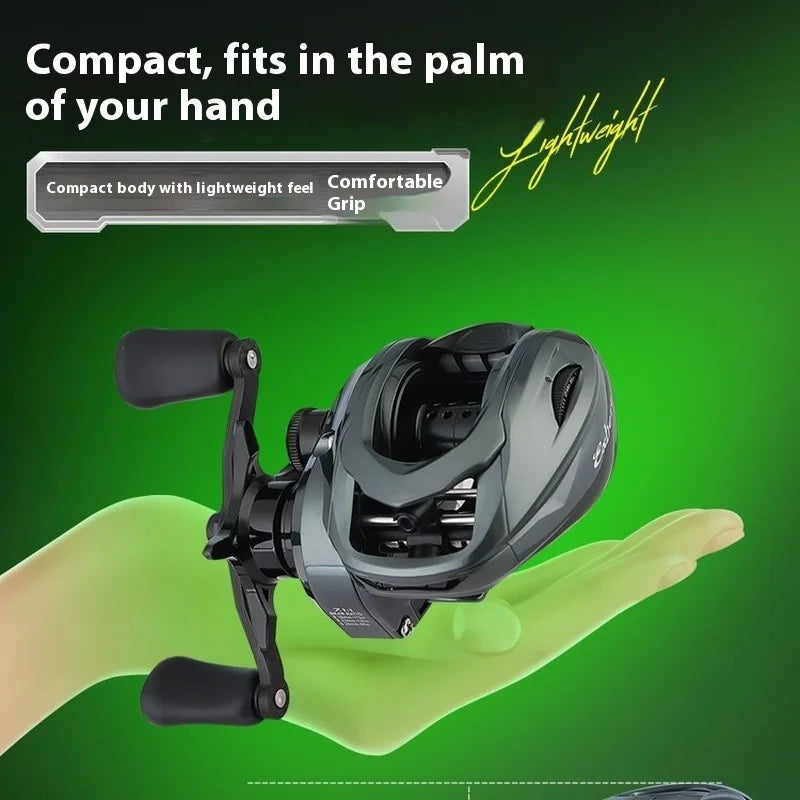 ABT100 Ultra-Light Carbon Fishing Reel Smooth Magnetic Brake Far Casting Water-Drop Wheel Anti-Line Explosion For Fishing Sports