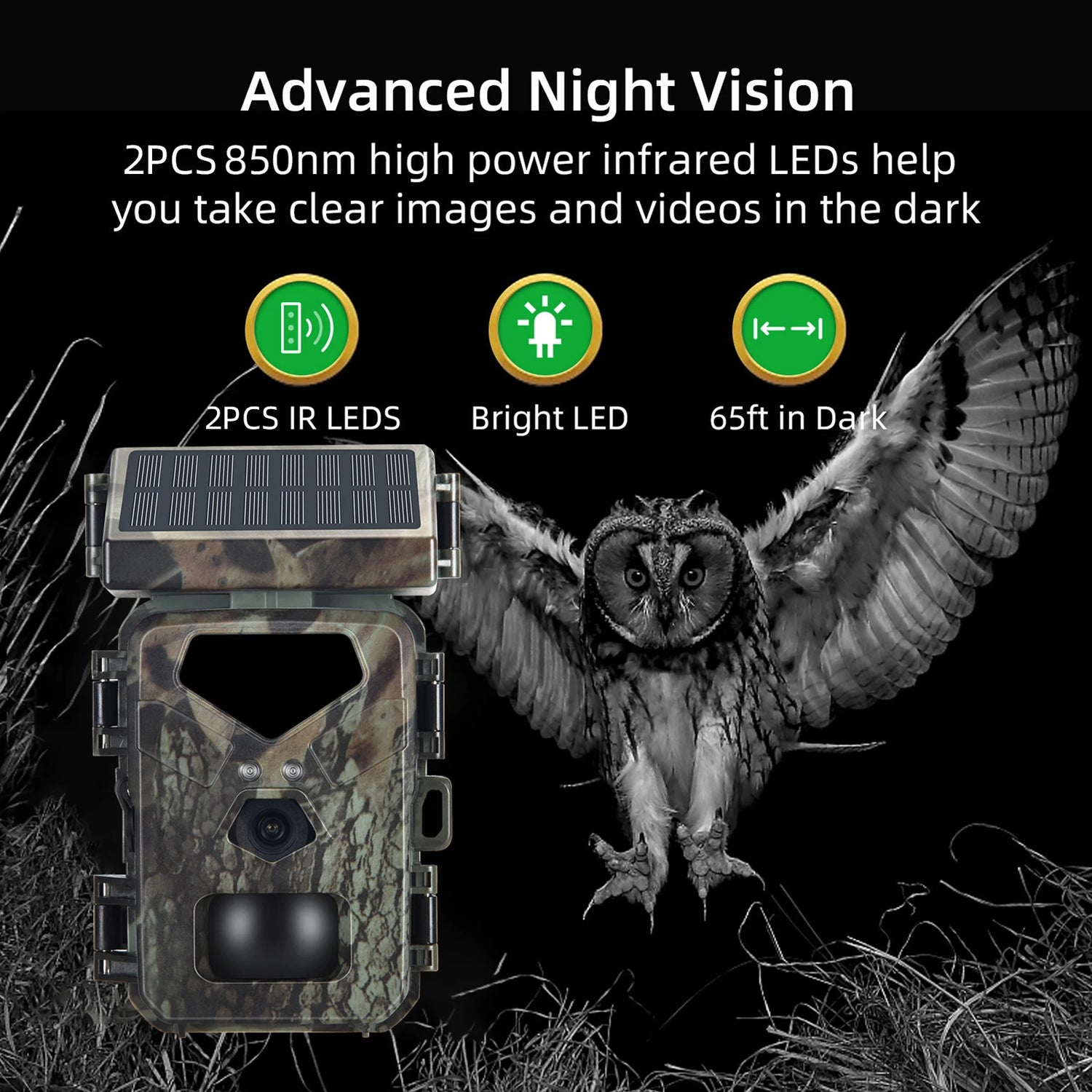 Hunting Camera 0.45s Trigger Speed Night Vision Motion Activated Trail Camera