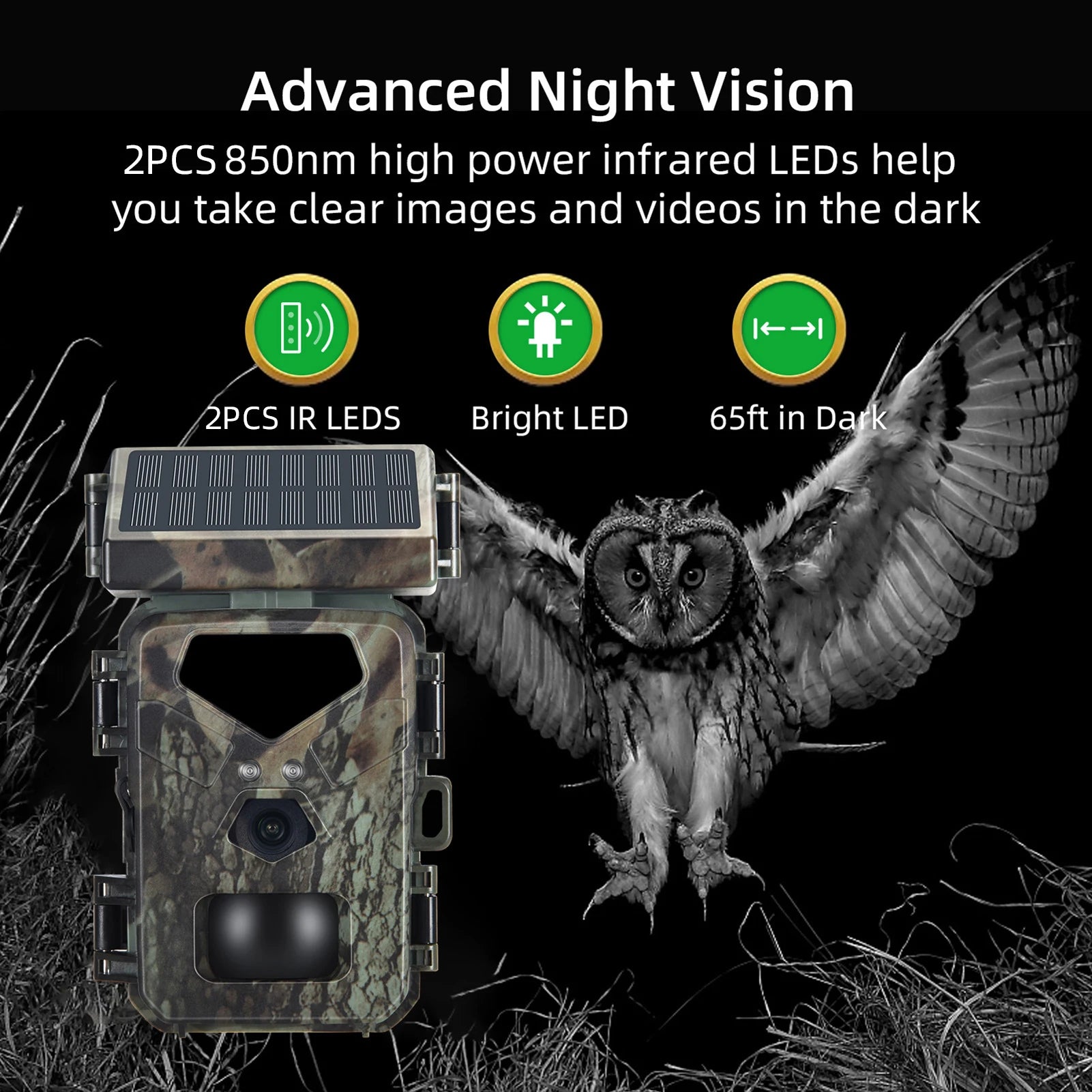 Hunting Camera 0.45s Trigger Speed Night Vision Motion Activated Trail Camera