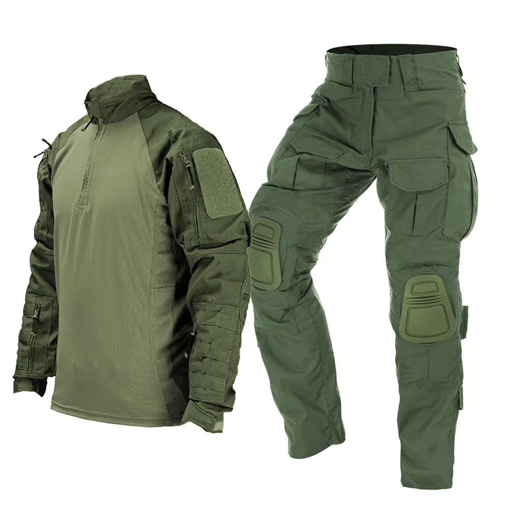 Camouflage Military Tactical Work Hunting Shirts Pants Clothing