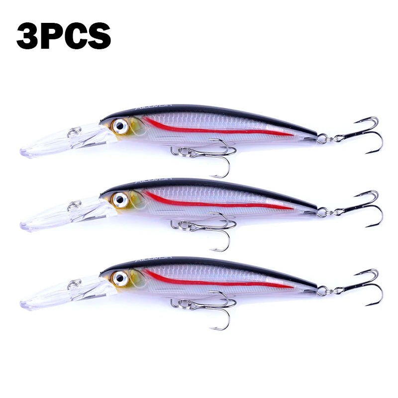 HENGJIA 1pcs Fishing Lures 170mm 30g Plastic Hard Bait Minnow Wobblers For Trolling Lure Bass Crank Bait isca fishing tackles