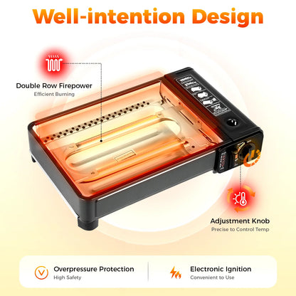 Portable Camping Grill Gas Stove Butane Gas Stove For Camping,