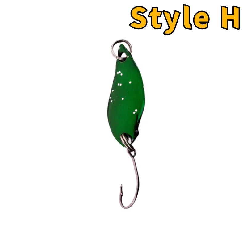Trout Bait Metal Spoon Fishing Lure Wobbler   Jigging Tackle Accessories Multi-color Long-casting Lure Bait