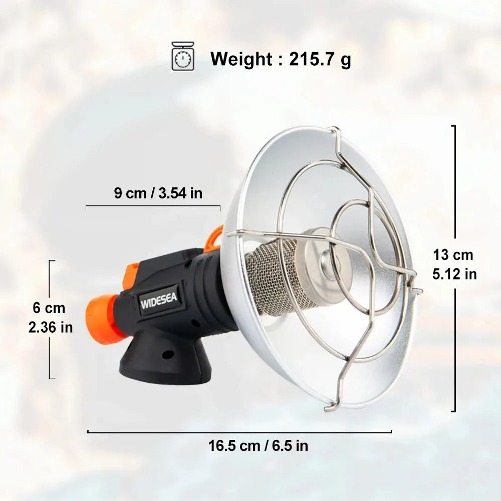 Camping Heater Portable Stainless Steel Fireplace for Winter Outdoor Stove  Gas Burner Heating Survival Equipment