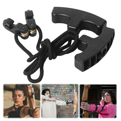 Crossbows Cocking Device Double Handle Strings Cocking Tool Ergonomic Handle Rope Cocking Device Heavy Duty Hunting Accessories