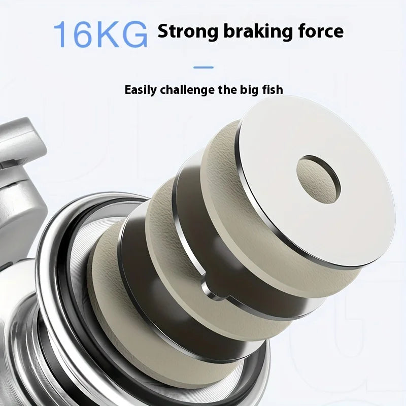 Premium Aluminum Alloy Spinning Reel for Long-Distance Casting - Ideal for Sea Fishing & Blackfish Lines