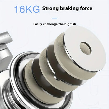 Premium Aluminum Alloy Spinning Reel for Long-Distance Casting - Ideal for Sea Fishing & Blackfish Lines