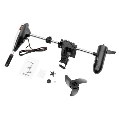 660W Electric Outboard Trolling Motor, 12V 65LBS Thrust Outboard Engine Marine Boat Motor Inflatable Fishing Boat Engine