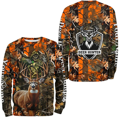 Camo Hunting Animals Wild Boar Men T-Shirt 3D Print Sport Long Sleeve Tee Tops Casual O Neck Streetwear T Shirts Men&
