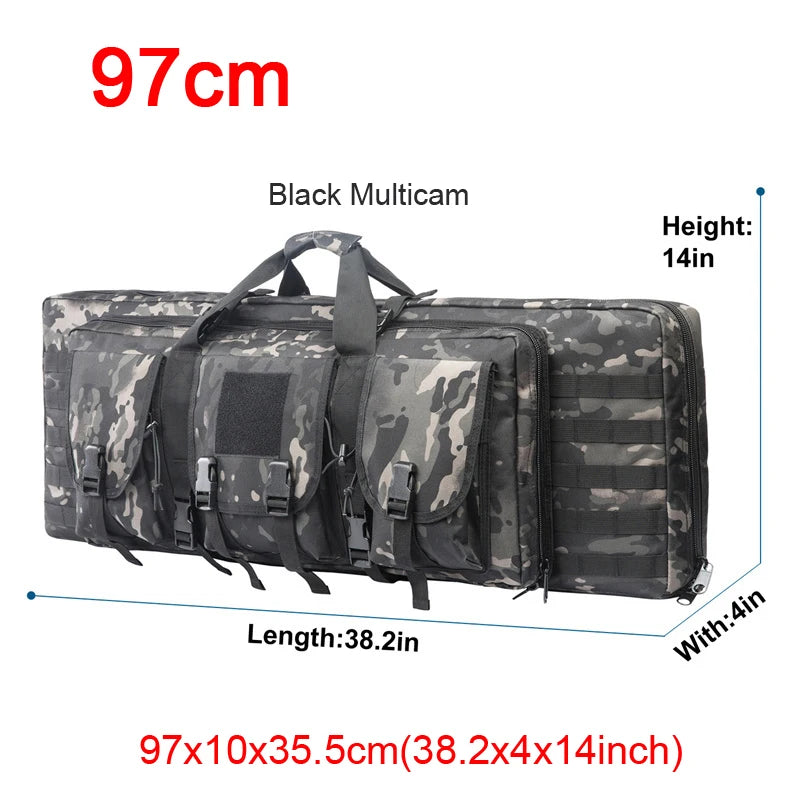 32 38 42 48 inch   Double Rifle Case Airsoft Gun Case Backpack Hunting