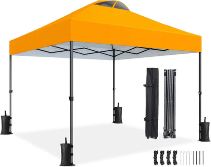 10x10ft 1-Person Setup Pop Up Canopy Tent