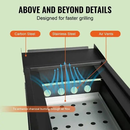 1PC, portable barbecue grill,
