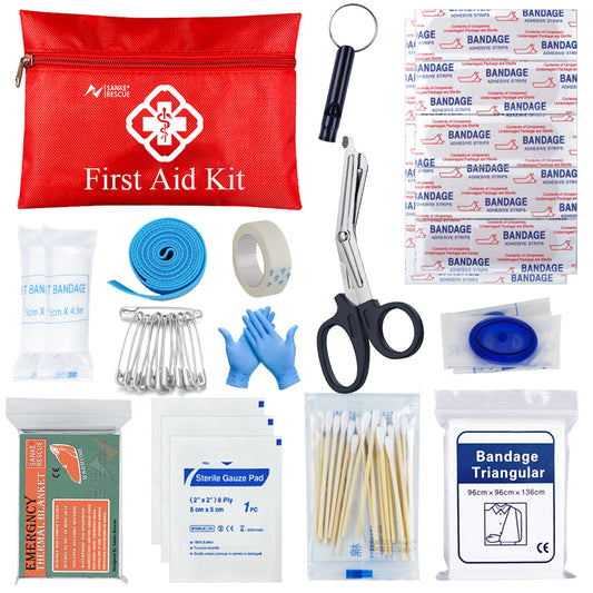 Survival First Aid Kit Survival Full Set  Outdoor Gear Emergency Kits Trauma Bag Camping Hiking