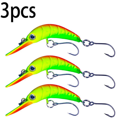 5.2cm 2.5g Floating Minnow Fishing Lure Mini Artificial Hard Bait Sharp Hook Crankbait Wobbler Trout Pike Bass Fishing