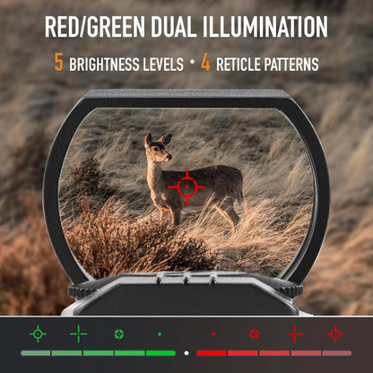 Red Dot Sight with Laser Pointer 4 Reticle