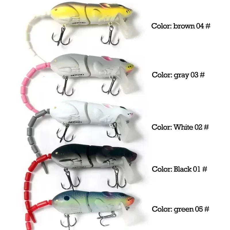 Mouse Lure Artificial Plastic Mouse Fishing Lure Swimbait Floating baits
