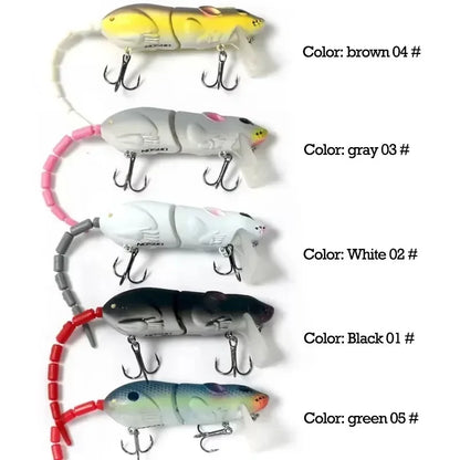 Mouse Lure Artificial Plastic Mouse Fishing Lure Swimbait Floating baits