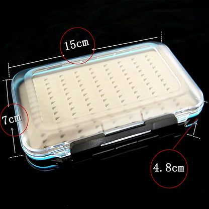 64pcs Fly Hooks Kit with Clear Fly Box - Dry Wet Flies for Fly Fishing Accessories