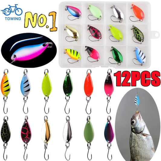 Trout Bait Metal Spoon Fishing Lure Wobbler   Jigging Tackle Accessories Multi-color Long-casting Lure Bait