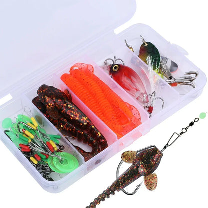 Sougayilang Fishing Rods and Reels Full Set Bag Portable 5 Sections Fishing Rod and 12LB Max Drag Baitcasting Reel Carp Fishing
