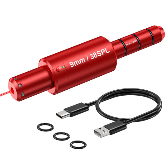 9MM dual-purpose magnetic suction laser training bullet, red dot laser training bullet,