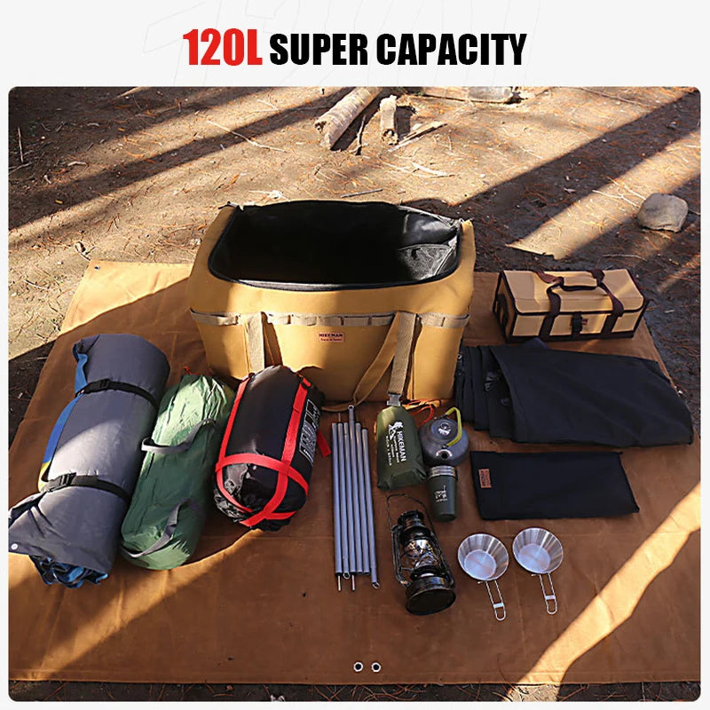 New Outdoor Hiking Backpack 120L   Picnic Accessories Organizer Storage Multifunctional Handbag