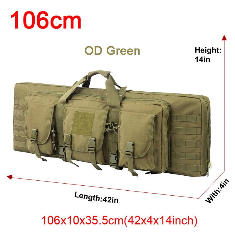 32 38 42 48 inch   Double Rifle Case Airsoft Gun Case Backpack Hunting