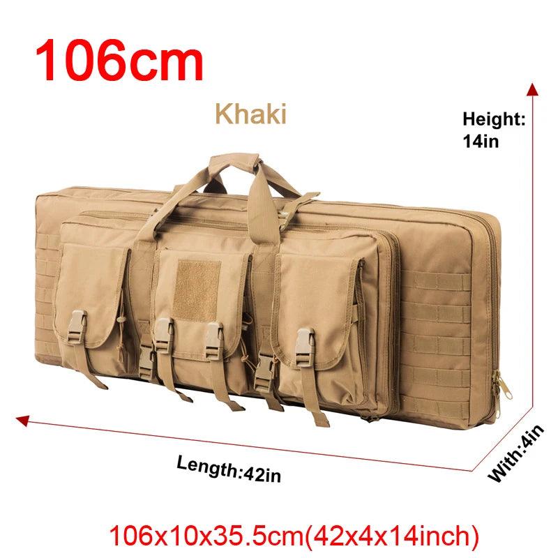 32 38 42 48 inch   Double Rifle Case Airsoft Gun Case Backpack Hunting
