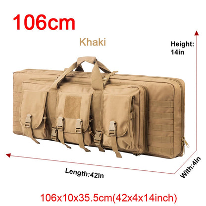 32 38 42 48 inch   Double Rifle Case Airsoft Gun Case Backpack Hunting