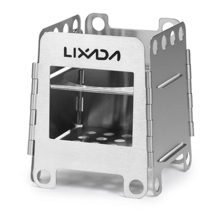 Portable Stainless Steel Lightweight Folding Wood Stove Pocket Stove
