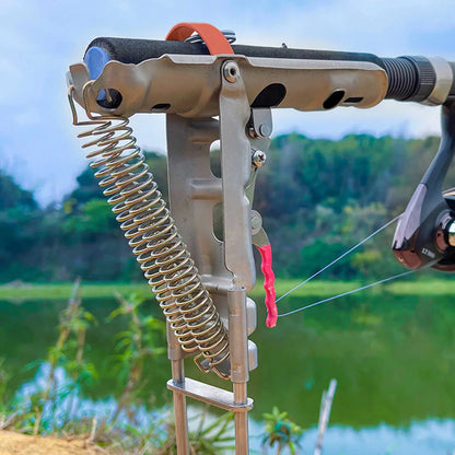 1-5pcs Automatic Fishing Rod bracket holders Stainless Steel pole stand Support double spring rest Brackets