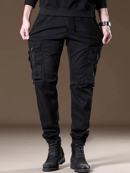New Casual Pant Cargo Trousers Streetwear Wide Leg Sweatpant High Street Trendy Loose Versatile Straight Casual Pants