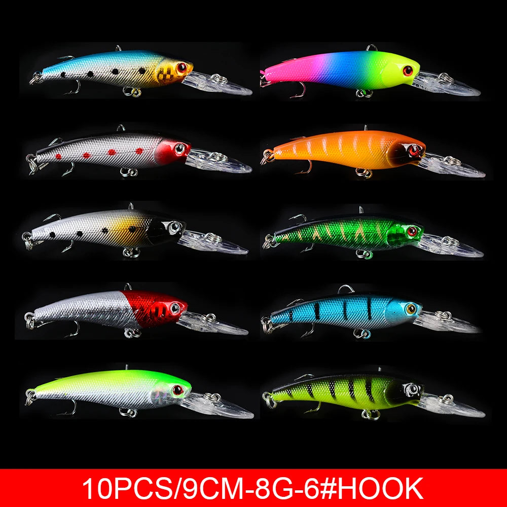 Fishing Lures Minnow Lures Mix Colors  Lure Bait Fishing Gear