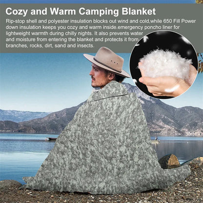 Camping Blanket, Woobie Blanket, Poncho Liner,  All Weather  , Camping Gear