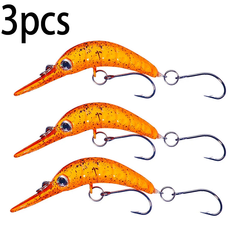 5.2cm 2.5g Floating Minnow Fishing Lure Mini Artificial Hard Bait Sharp Hook Crankbait Wobbler Trout Pike Bass Fishing